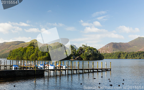 Image of Boats on Derwent Water in Lake District