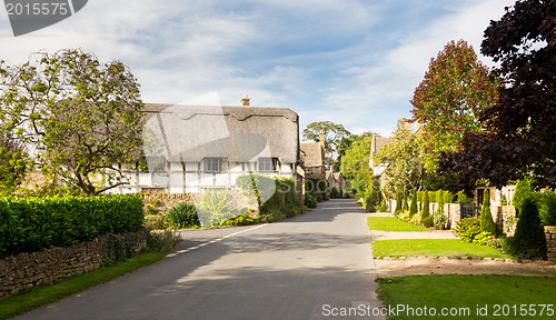 Image of Thatched cottages on main street of Stanton