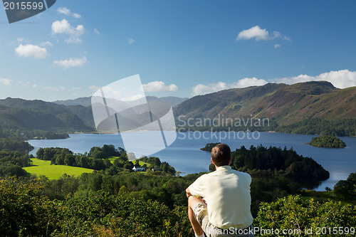 Image of Derwent Water from Castlehead viewpoint