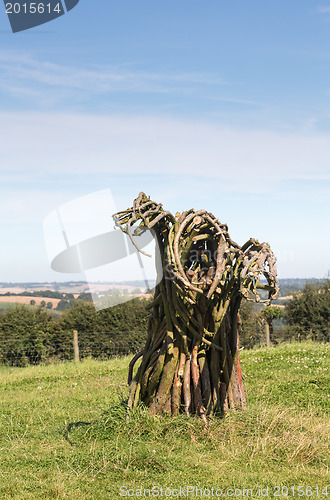 Image of Traditional green man woven from branches
