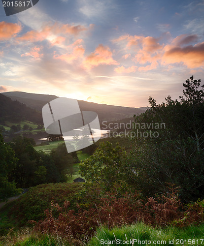 Image of Sunrise over Rydal Water in Lake District