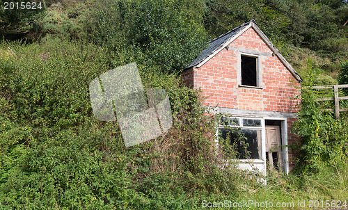 Image of Ruined house in hillside in England