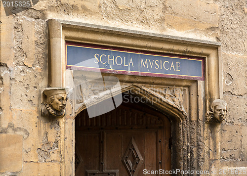 Image of Entrance to School of Music at Bodeian Library