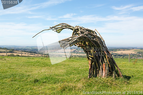 Image of Traditional green man woven from branches