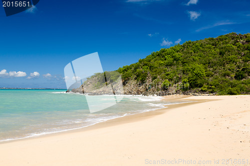 Image of Happy Bay off coast of St Martin Caribbean