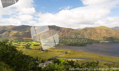 Image of Derwent Water from viewpoint