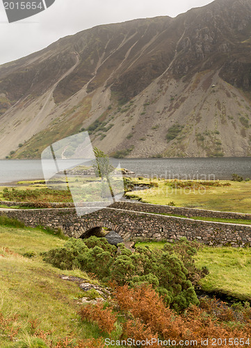 Image of Stone bridge over river by Wastwater