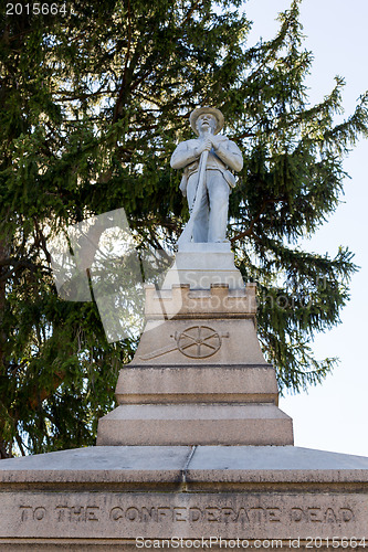 Image of Confederate cemetery in Fredericksburg VA