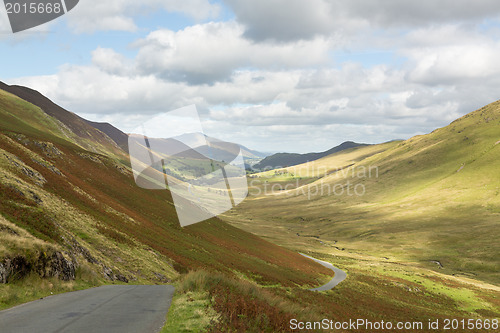 Image of Newlands Pass in Lake District in England