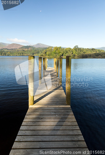 Image of Pier on Derwent Water in Lake District