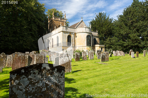 Image of Church and graveyard in Honington Cotswolds