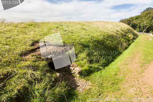 Image of Belas Nap barrow on Cleeve Hill Cotswolds