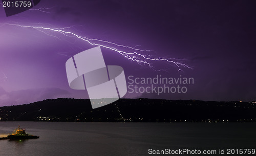 Image of Lightning over Souda Bay