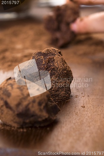 Image of Homemade chocolate truffles