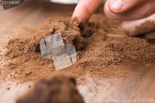 Image of Homemade chocolate truffles