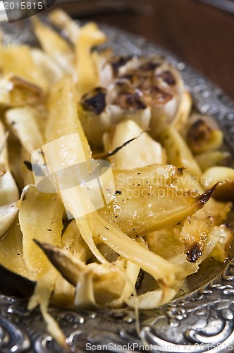 Image of Grilled parsley and garlic in honey sauce 