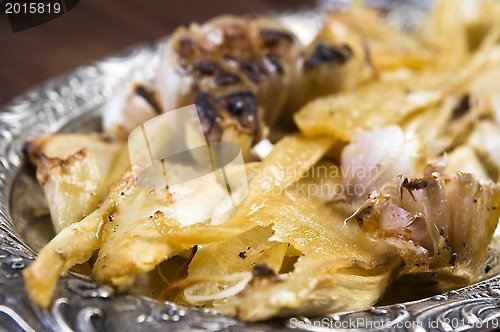 Image of Grilled parsley and garlic in honey sauce 