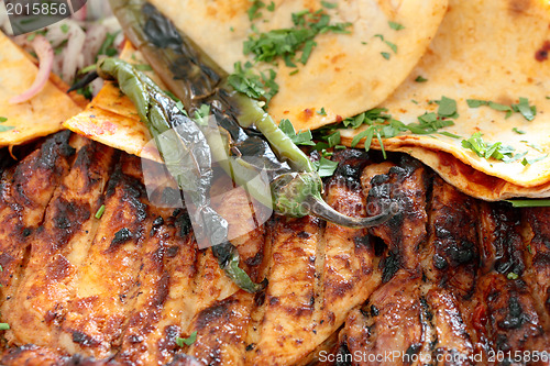 Image of Grilled chicken closeup