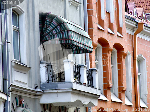 Image of Tallinn architecture - old balcony