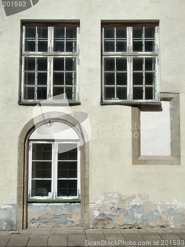 Image of Three old windows