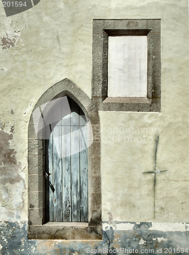 Image of Old crumbling wall and a window