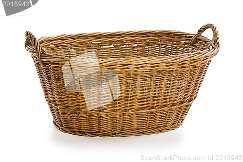 Image of empty wicker basket