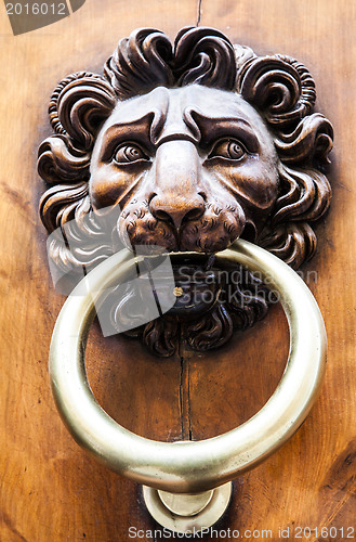 Image of Lion Head Door Knocker