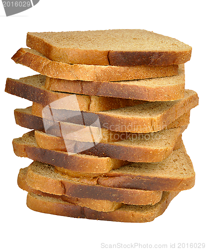 Image of stack of toast rye bread