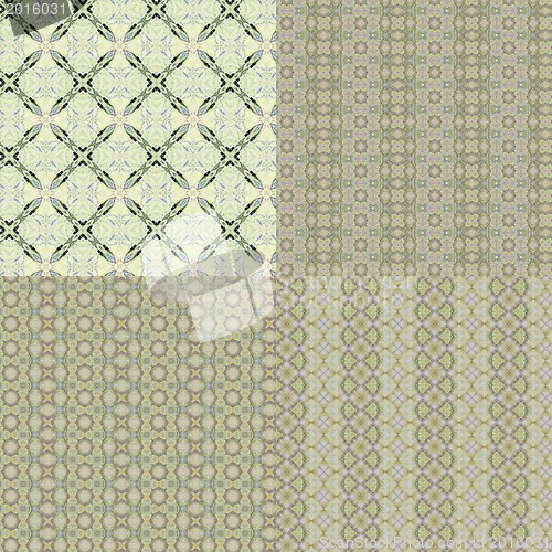 Image of Set vintage shabby background with classy patterns