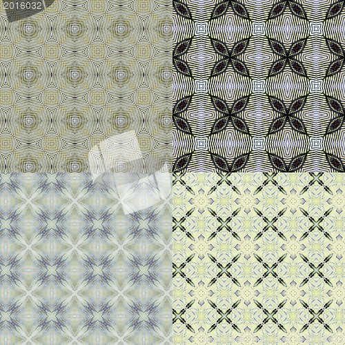 Image of Set vintage shabby background with classy patterns