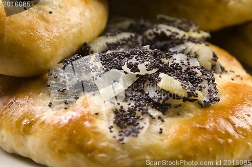 Image of Cebularze - traditional polish cake with onion and poppy seed