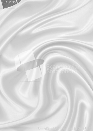 Image of Smooth elegant white silk