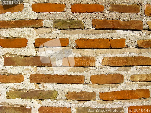 Image of Wall from a red brick