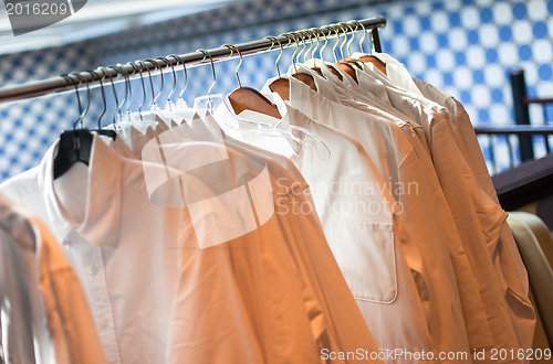 Image of Hanging shirts