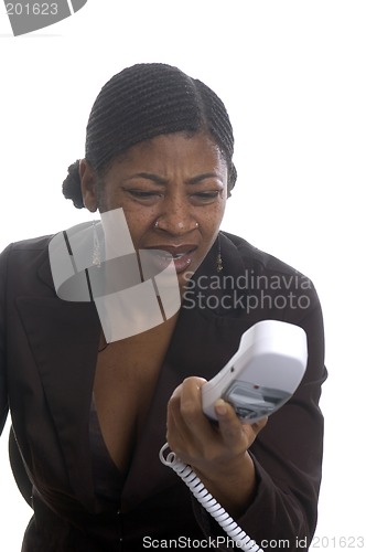 Image of woman on telephone