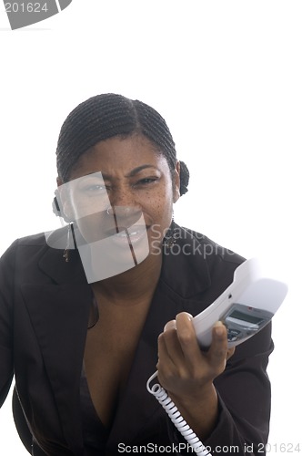 Image of woman on telephone