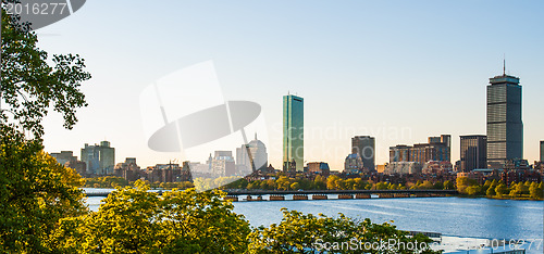 Image of Back Bay and Charles River Afternoon