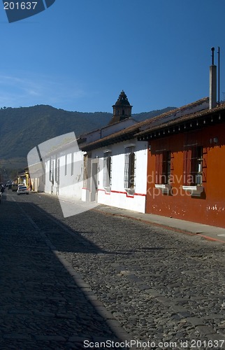 Image of cobble stone street antigua guatemala