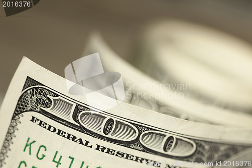 Image of Abstract of One Hundred Dollar Bills