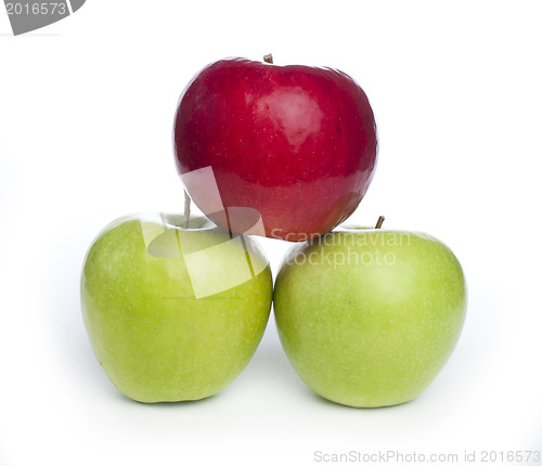 Image of Red and green apples