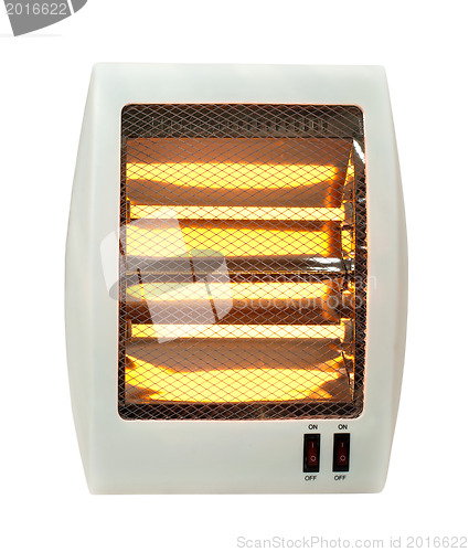 Image of Electric heater white isolated
