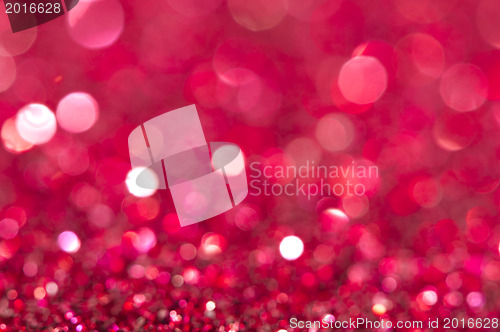 Image of Holiday shiny red blurry lights 