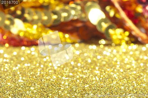 Image of Holiday yellow shiny background