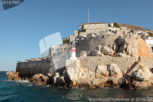 Image of Hydra harbour defences