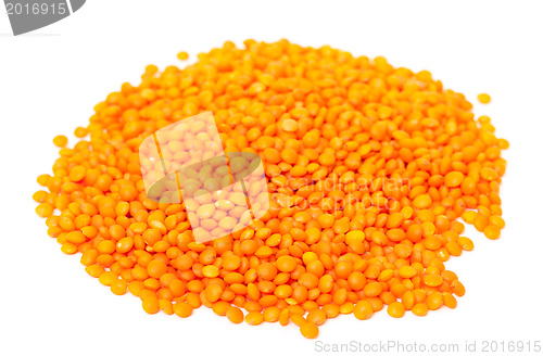 Image of Heap of orange lentil