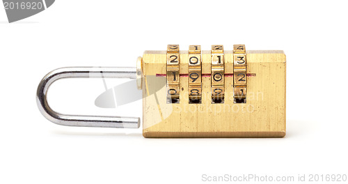 Image of Open Combination Padlock