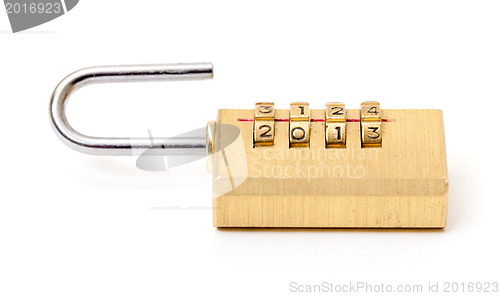 Image of Open Combination Padlock