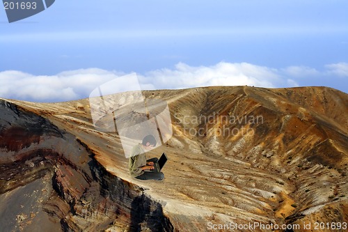 Image of Mountain computer work