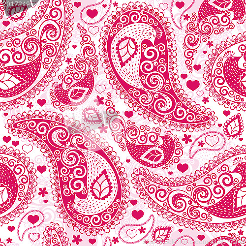 Image of Valentine pink seamless pattern