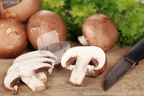 Image of Sliced mushrooms